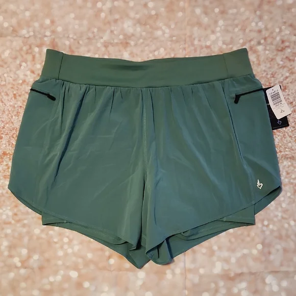 Torrid Sage Green Athletic Shorts - Picture 1 of 3